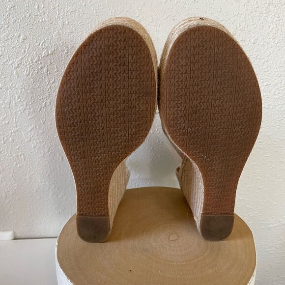 MICHAEL Michael Kors Woven Wedge Heels Size 10 EUC - Picture 8 of 8